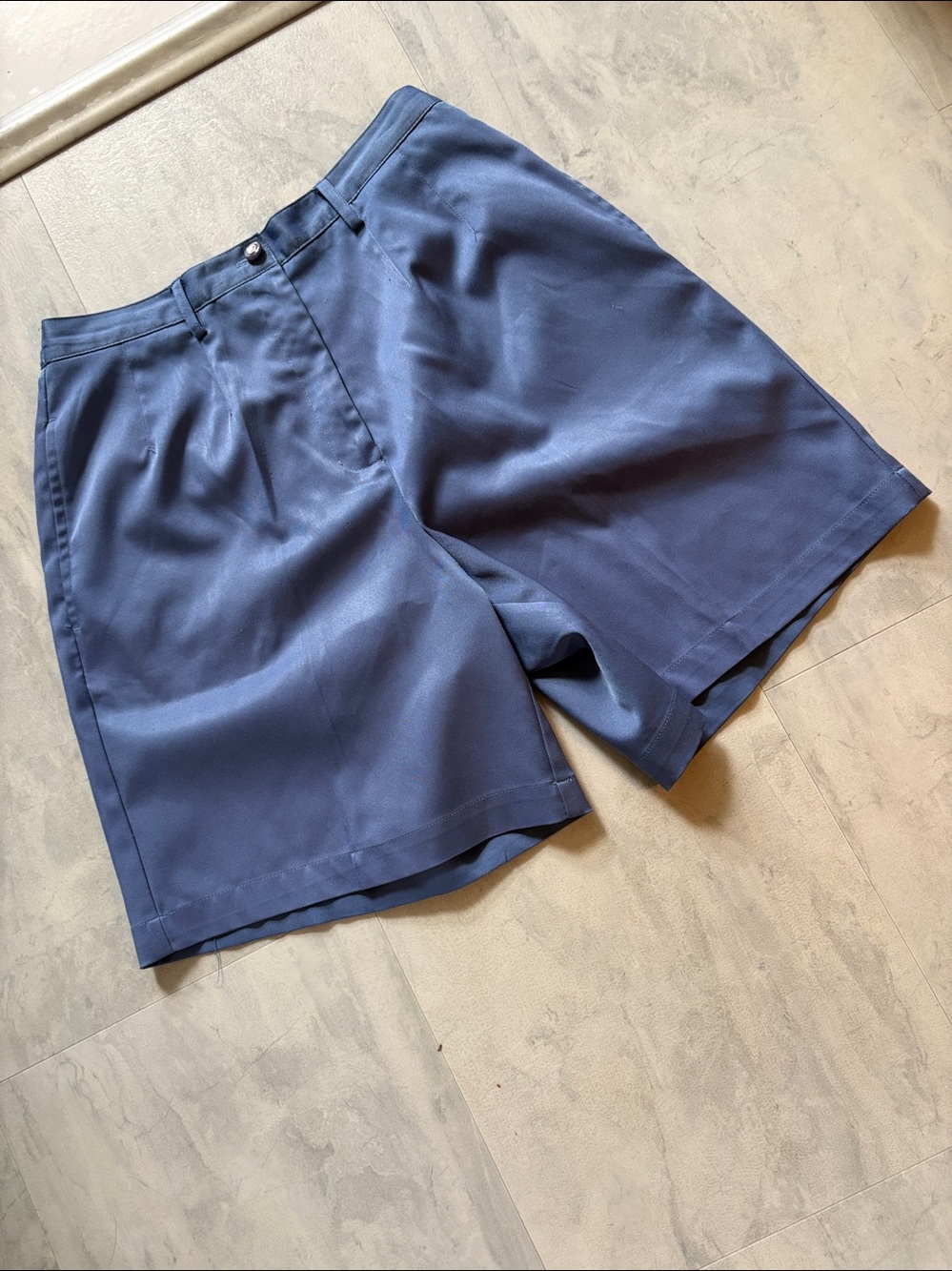 Coral Bay Golf Golf shorts Chino shorts high waisted 7” inseam slate blue
